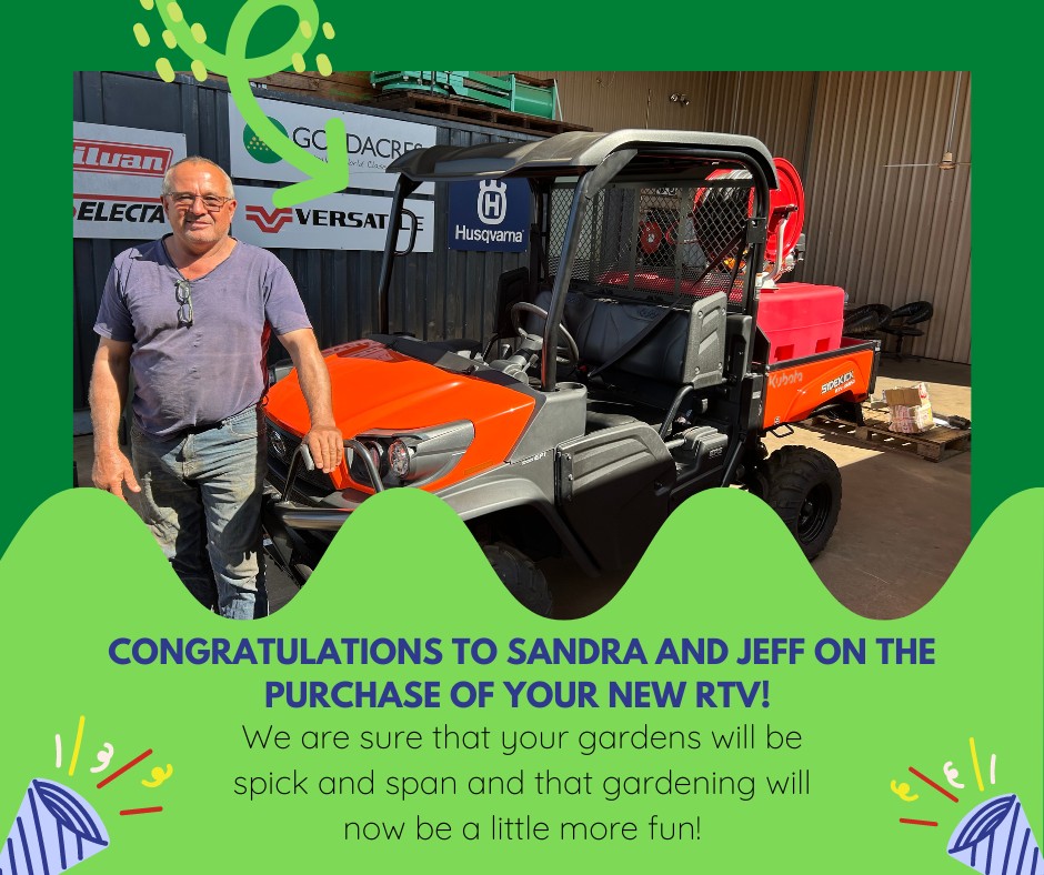 Sandra & Jeff with a brand new ATV